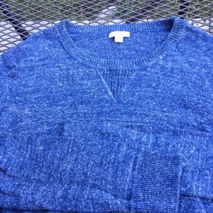 Gap Heathered Blue Classic Sweater